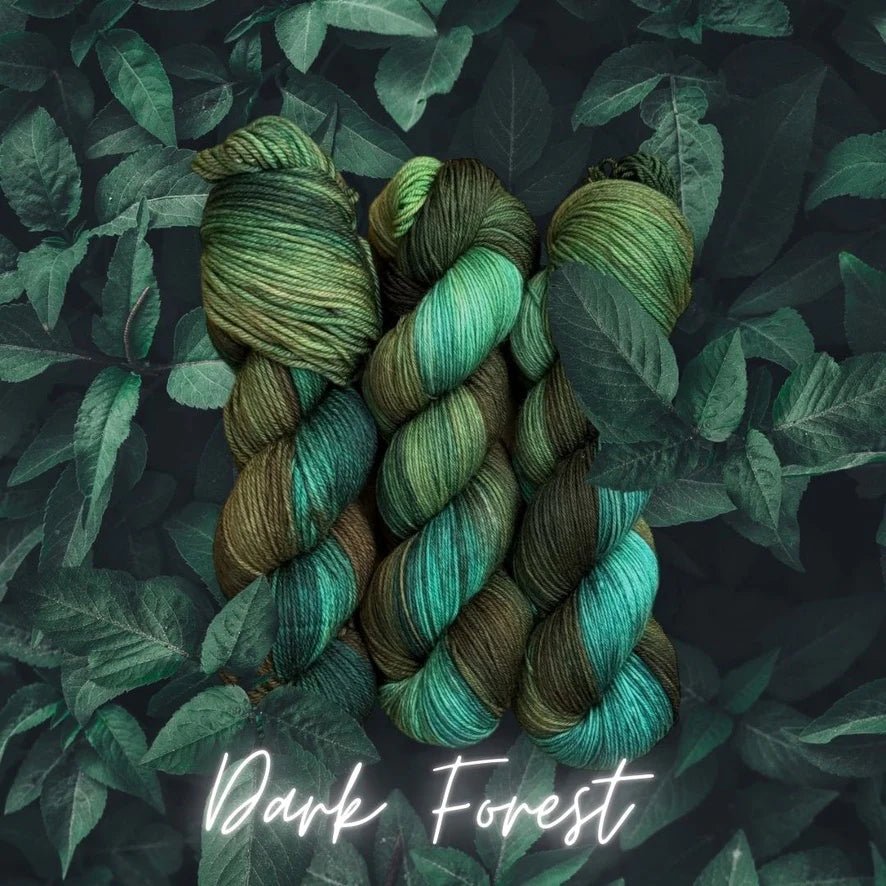 'dark forest ' faerie garden fingering by purl passion fibre arts | Wabi Sabi