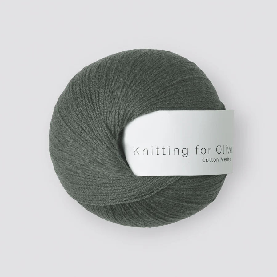 'dark sea green ' cotton merino by knitting for olive | Wabi Sabi