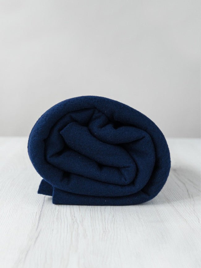 deep indigo 1.5m x 1m extra - fine merino pre - felt by dyeing house gallery at Wabi Sabi