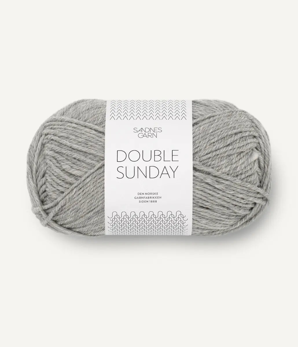 '1042 silver grey heather ' double sunday by Sandnes Garn | Wabi Sabi