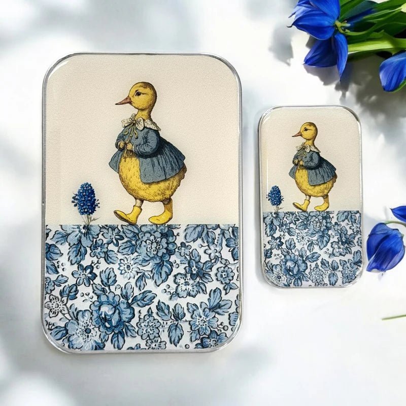 duck and flowers notion tins by firefly notes at Wabi Sabi