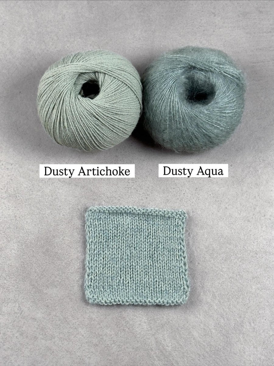 dusty aqua dusty artichoke by knitting for olive at Wabi Sabi
