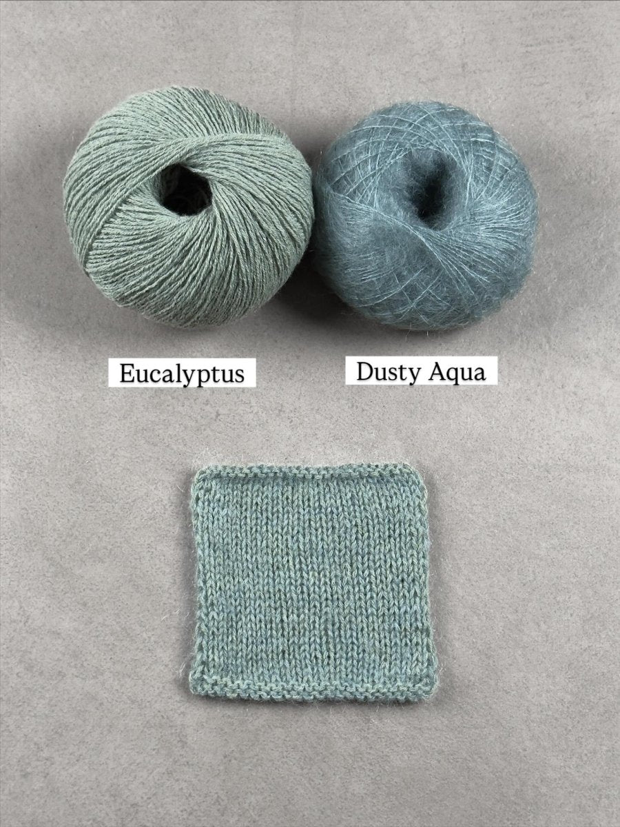 dusty aqua eucalyptus by knitting for olive at Wabi Sabi