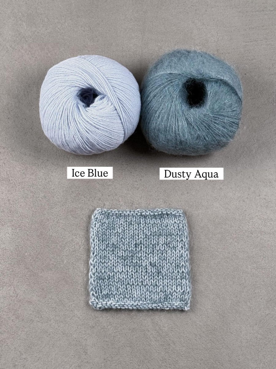 dusty aqua ice blue by knitting for olive at Wabi Sabi