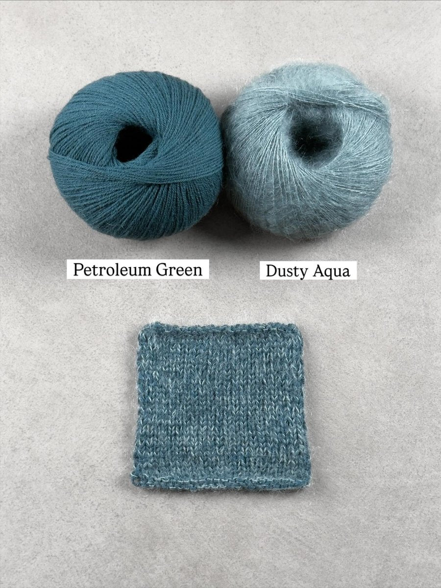 dusty aqua petroleum by knitting for olive at Wabi Sabi