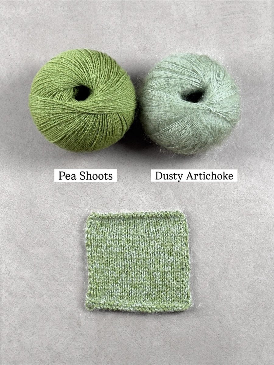 dusty artichoke pea shoots by knitting for olive at Wabi Sabi