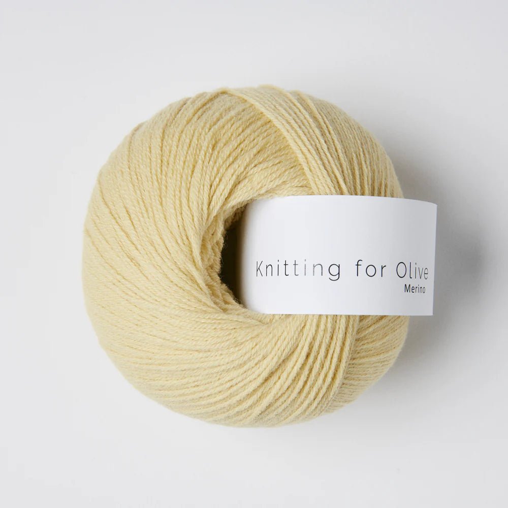 dusty banana merino by knitting for olive at Wabi Sabi
