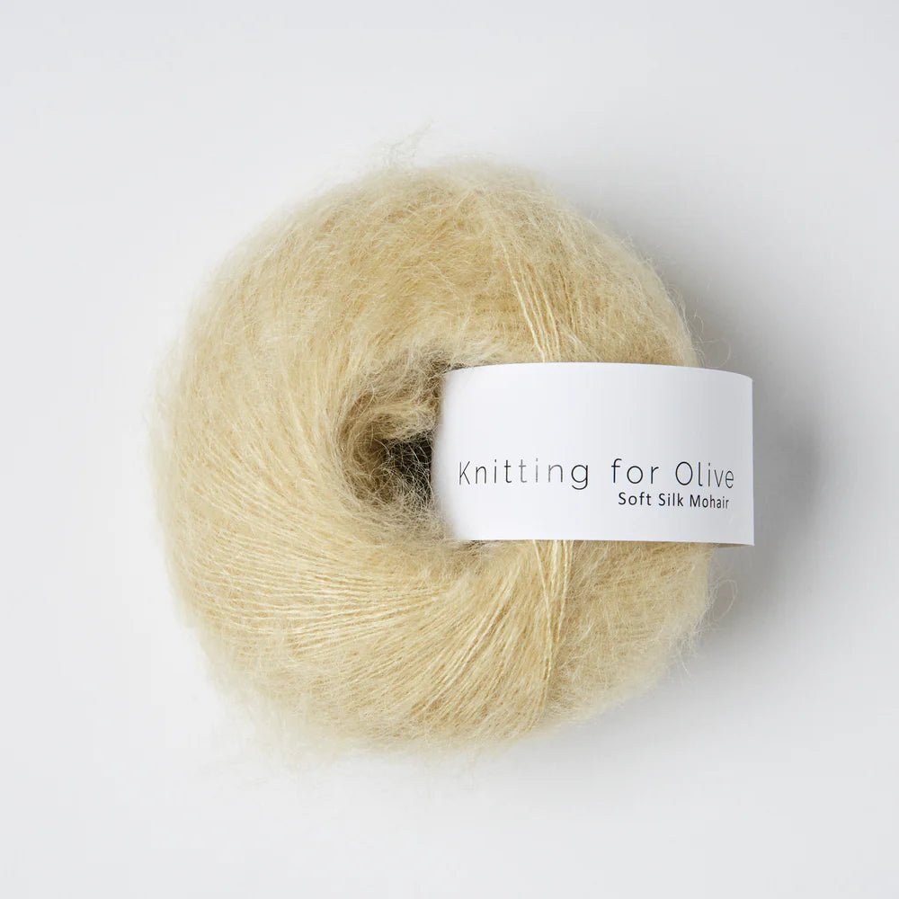 dusty banana soft silk mohair by knitting for olive at Wabi Sabi