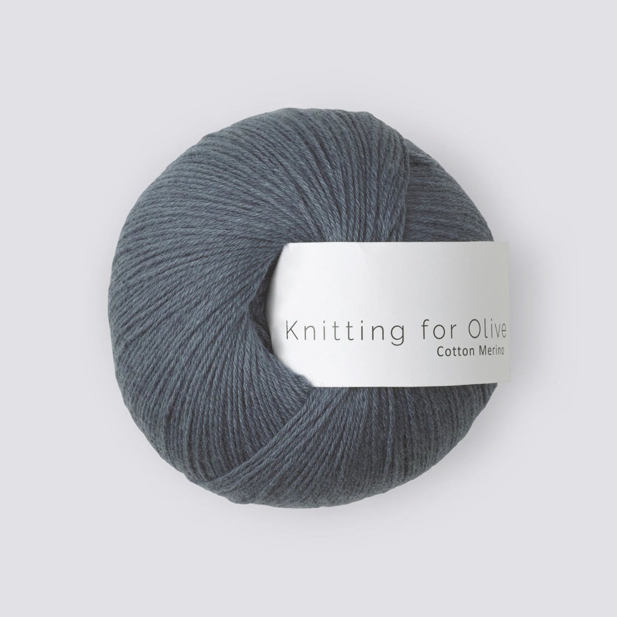 'dusty blue whale ' cotton merino by knitting for olive | Wabi Sabi