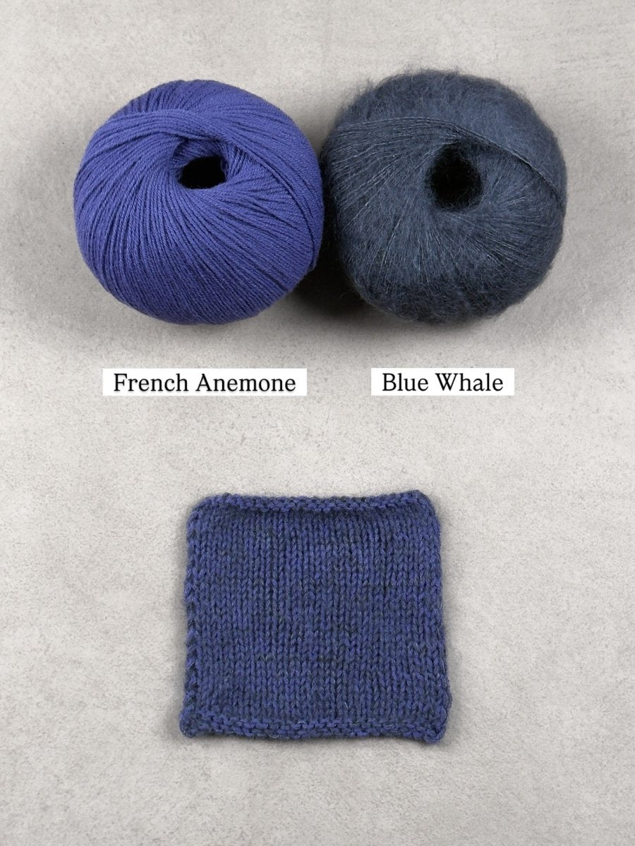 dusty blue whale french anemone by knitting for olive at Wabi Sabi