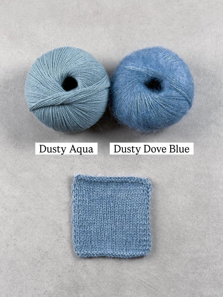 dusty dove blue dusty aqua by knitting for olive at Wabi Sabi