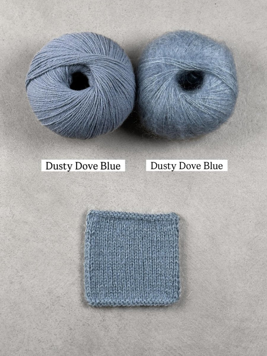 dusty dove blue dusty dove blue by knitting for olive at Wabi Sabi