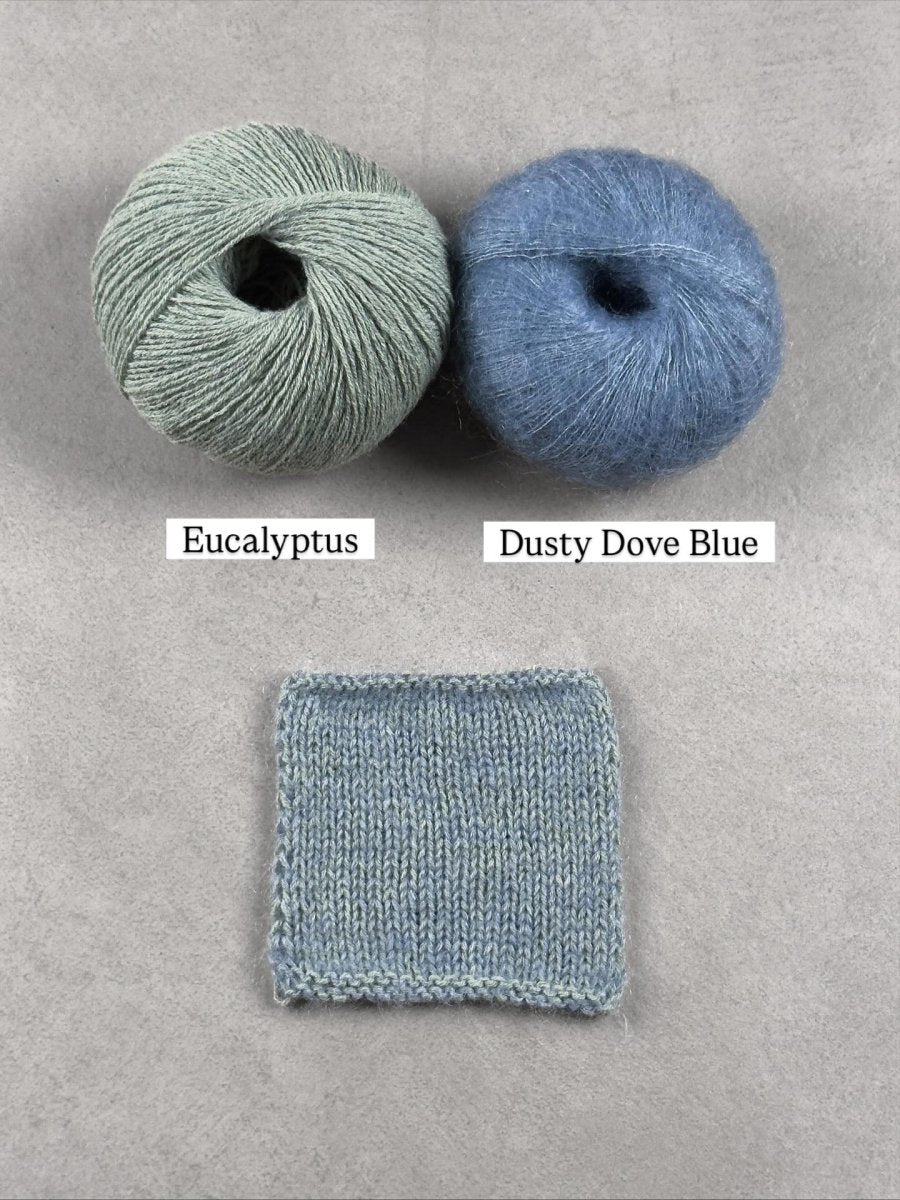 dusty dove blue eucalyptus by knitting for olive at Wabi Sabi