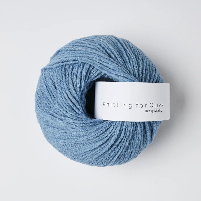 'dusty dove blue ' heavy merino by knitting for olive | Wabi Sabi