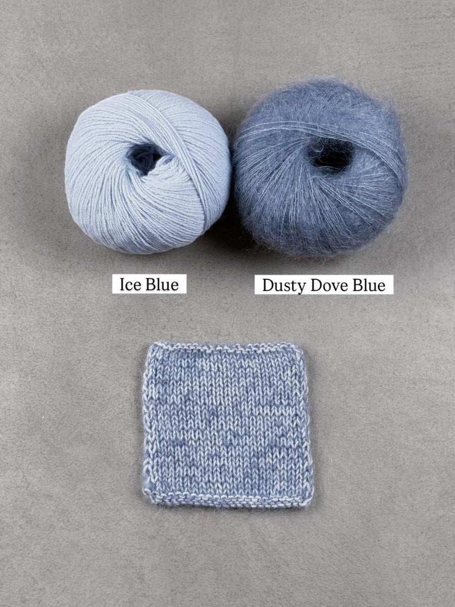 dusty dove blue ice blue by knitting for olive at Wabi Sabi