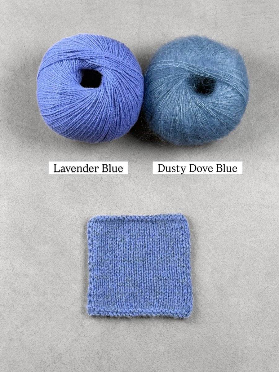 dusty dove blue lavender blue by knitting for olive at Wabi Sabi
