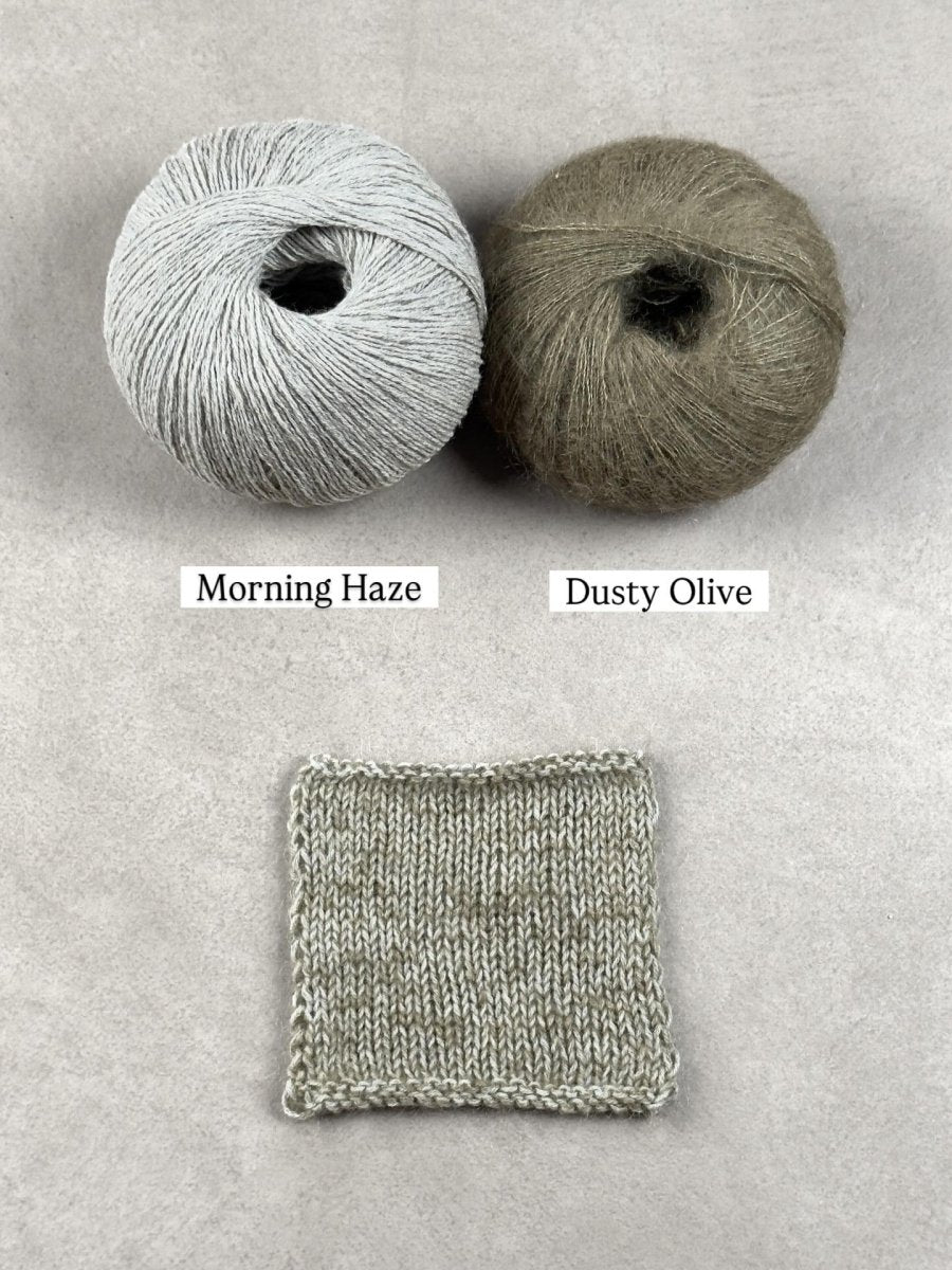 dusty olive morning haze by knitting for olive at Wabi Sabi