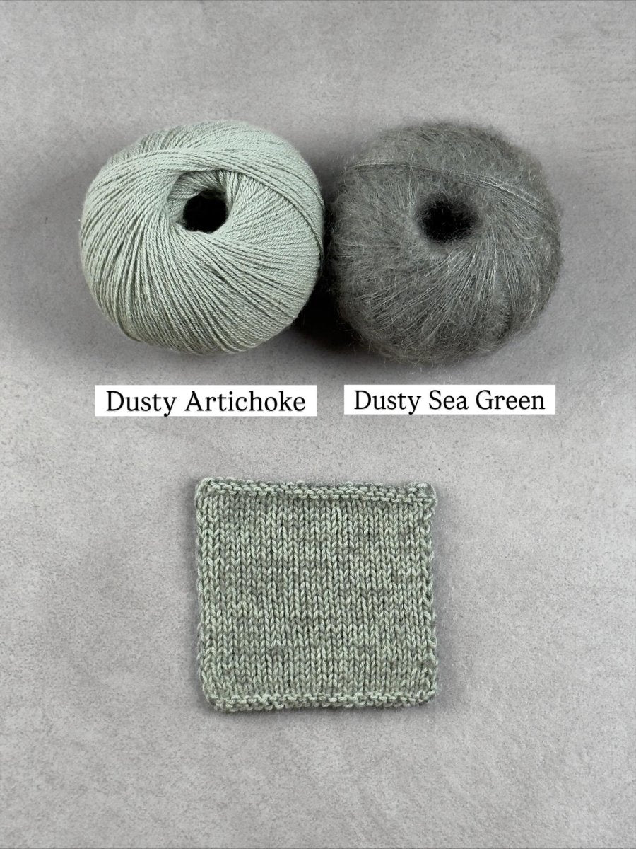 dusty sea green dusty artichoke by knitting for olive at Wabi Sabi