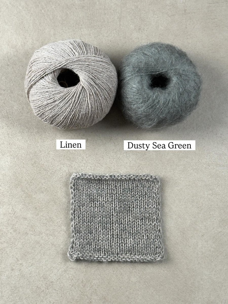 dusty sea green linen by knitting for olive at Wabi Sabi