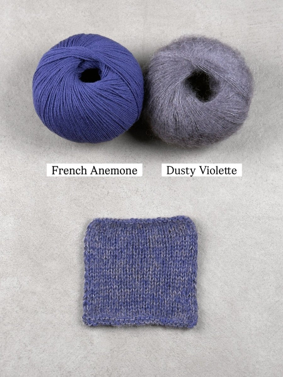 dusty violet french anemone by knitting for olive at Wabi Sabi