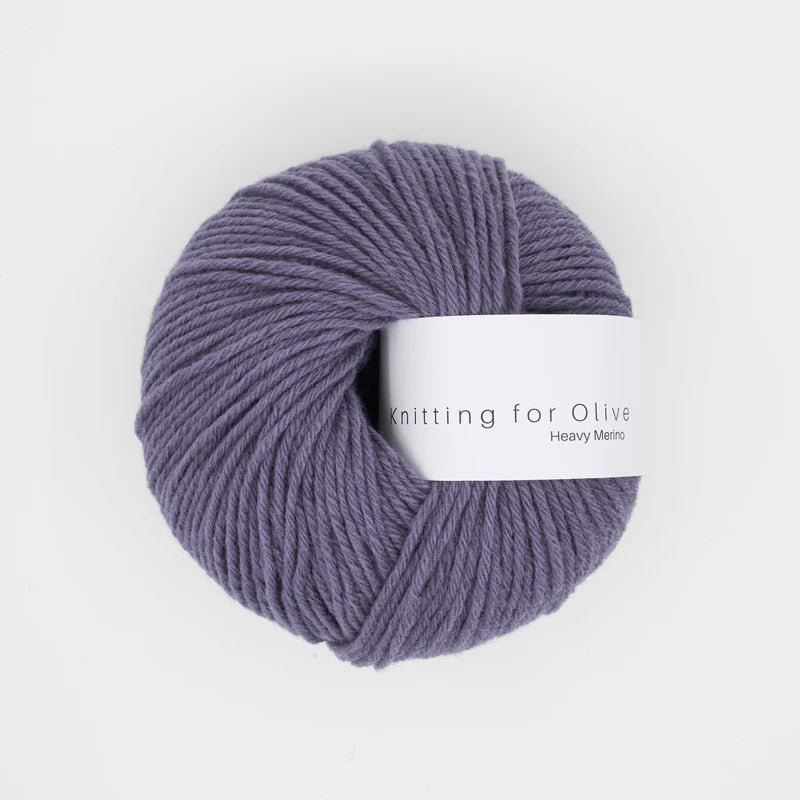 'dusty violet ' heavy merino by knitting for olive | Wabi Sabi