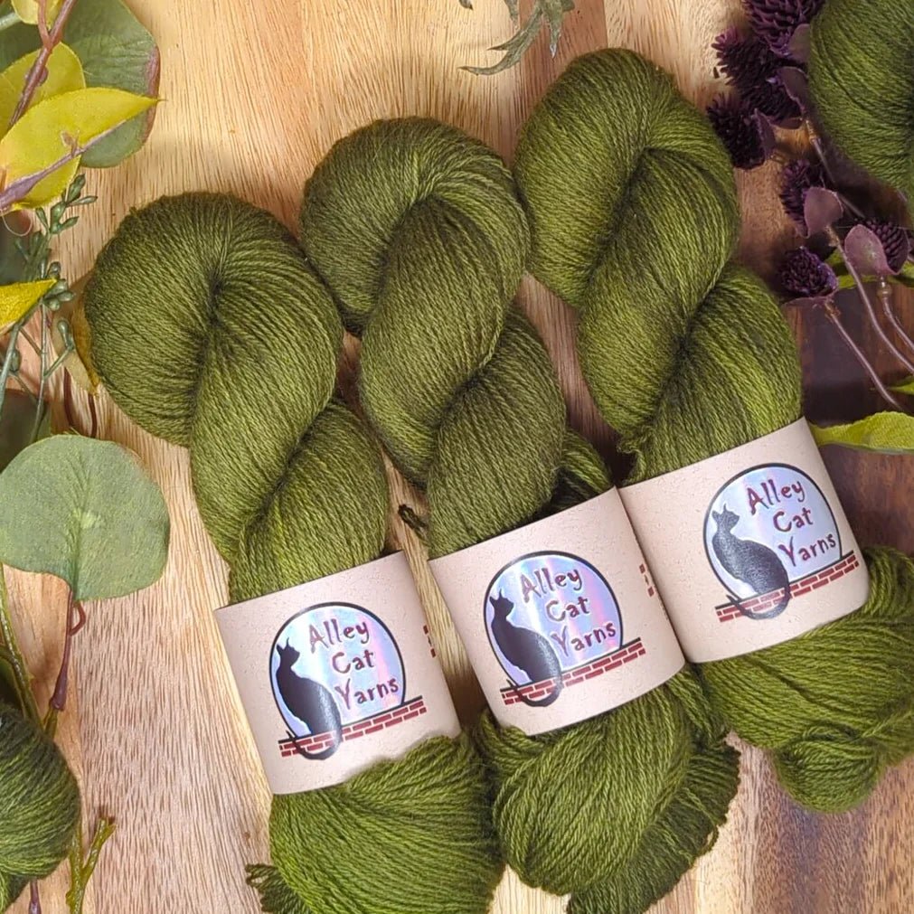 Earthenware ontario sock by alley cat yarns at Wabi Sabi