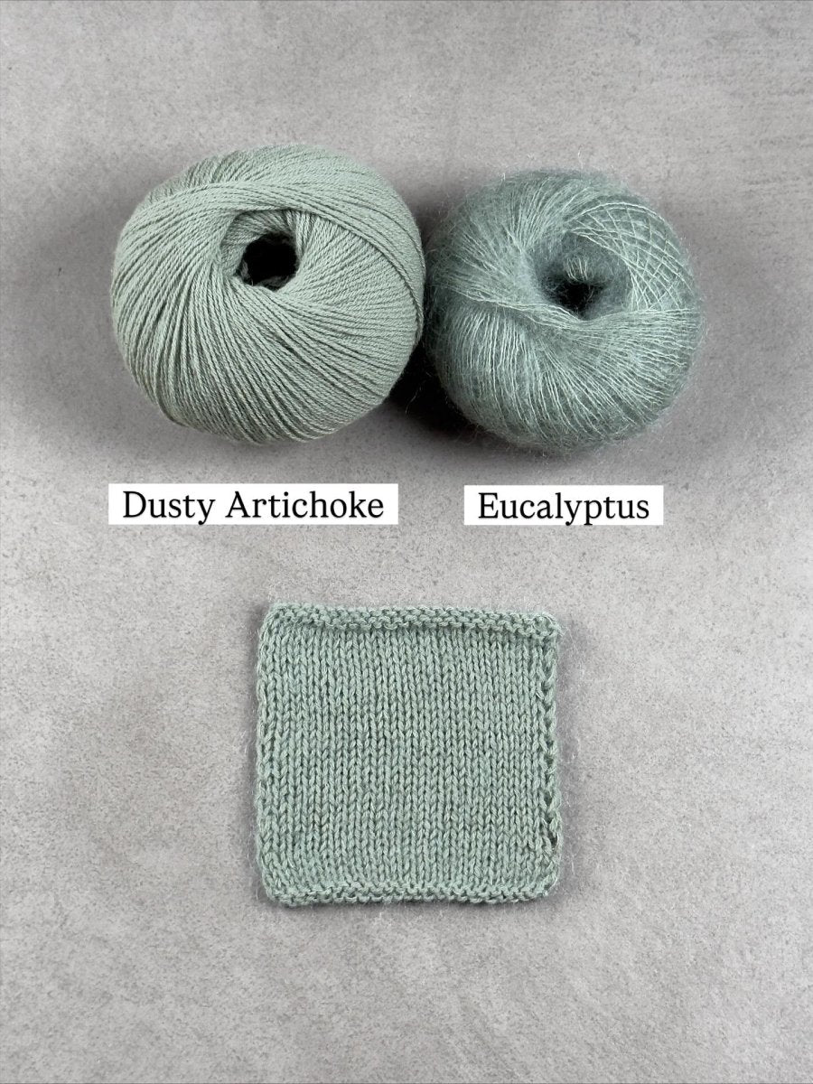 eucalyptus dusty artichoke by knitting for olive at Wabi Sabi