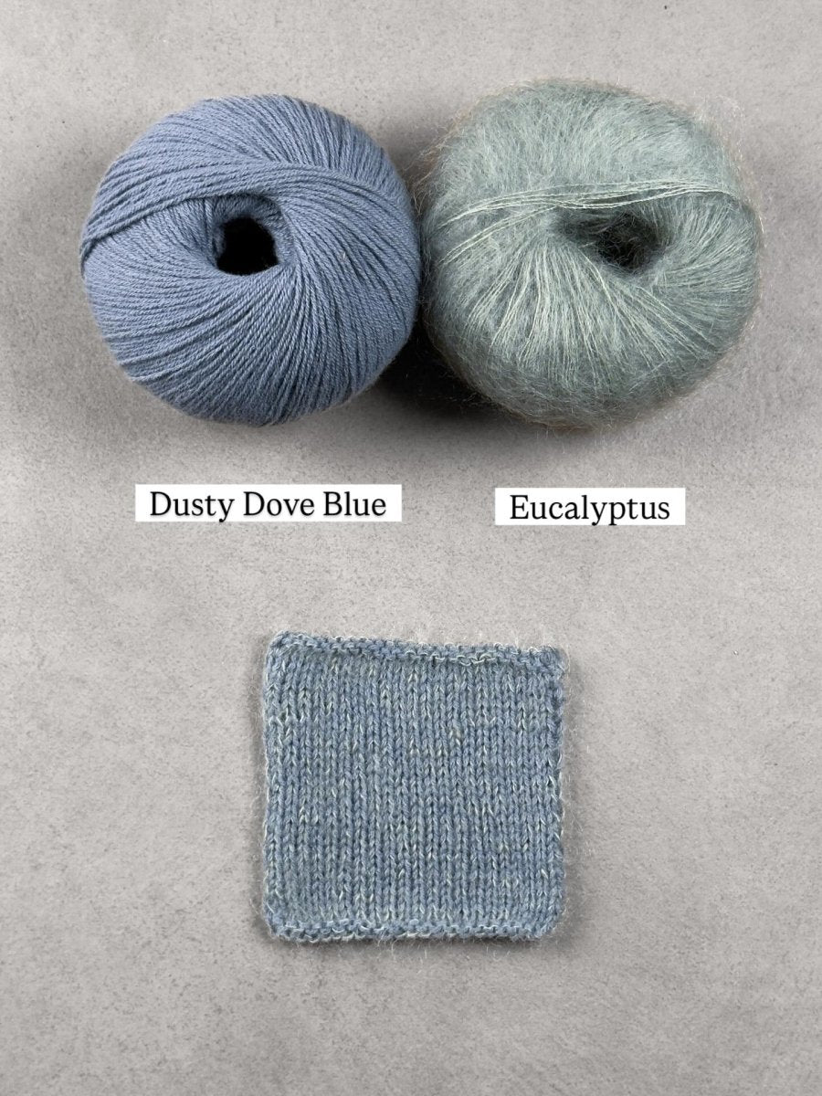 eucalyptus dusty dove blue by knitting for olive at Wabi Sabi
