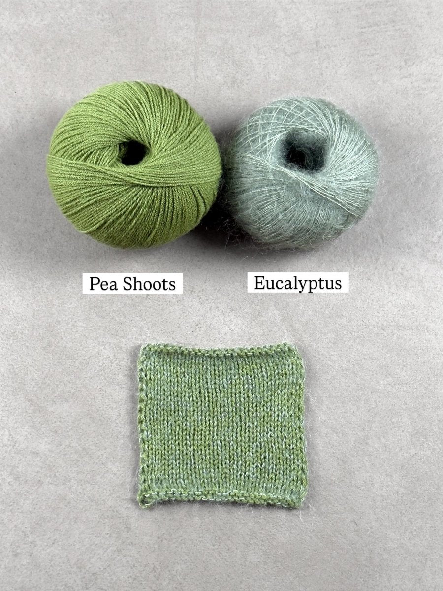eucalyptus pea shoots by knitting for olive at Wabi Sabi