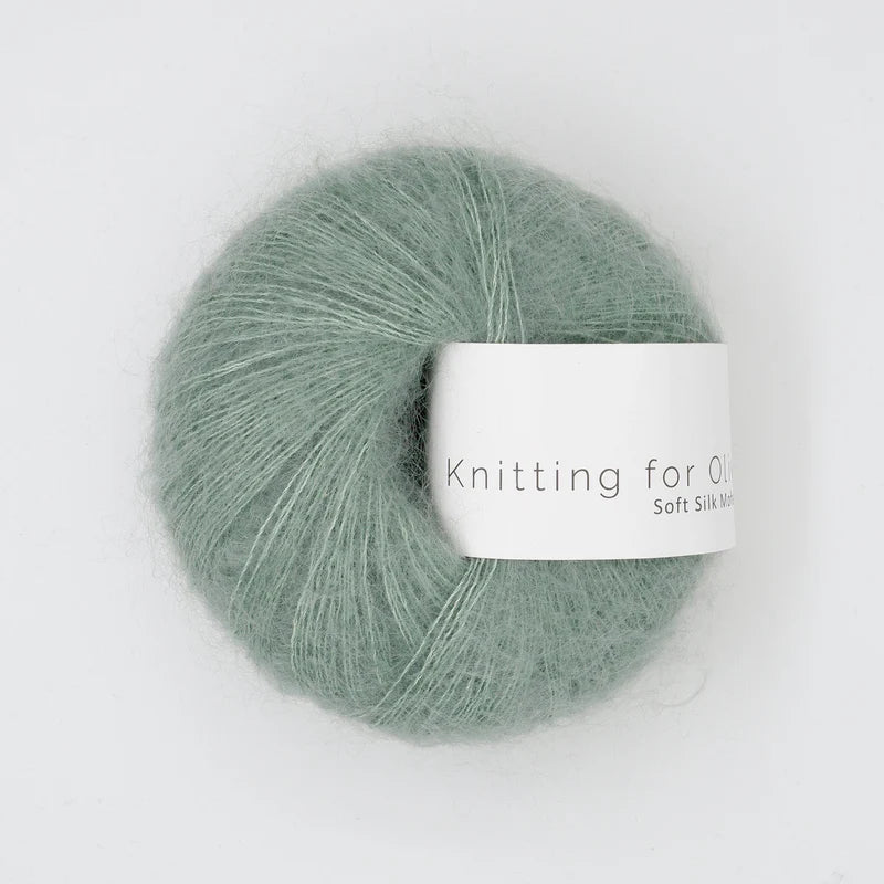 'eucalyptus ' soft silk mohair by knitting for olive | Wabi Sabi