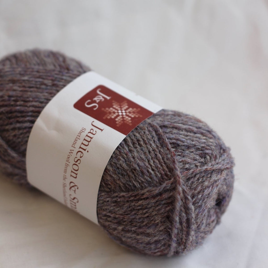 FC21 lavender shetland jumper weight by jamieson & smith at Wabi Sabi
