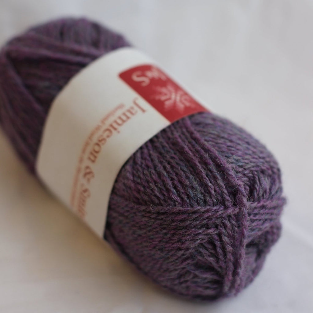 FC9 light purple mix shetland jumper weight by jamieson & smith at Wabi Sabi