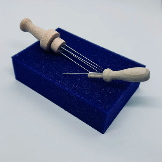 felting needle holders - single needle (1) at Wabi Sabi