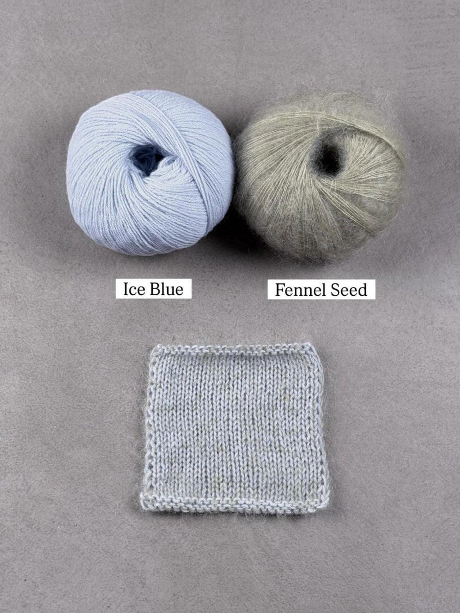 fennel seed ice blue by knitting for olive at Wabi Sabi