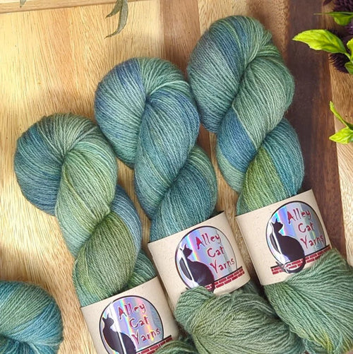 Forage ontario sock by alley cat yarns at Wabi Sabi