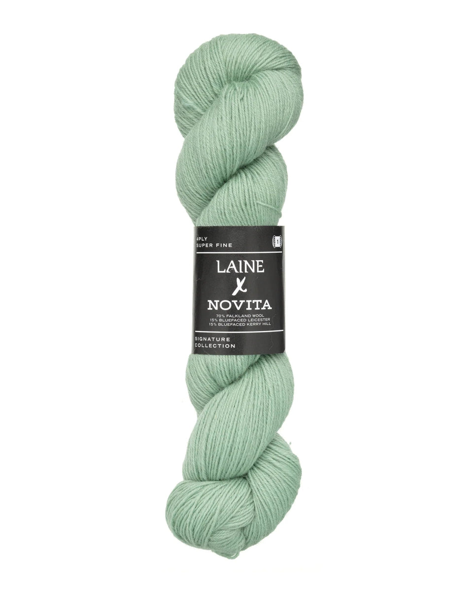 frosted mint Laine x Novita 4ply by laine at Wabi Sabi