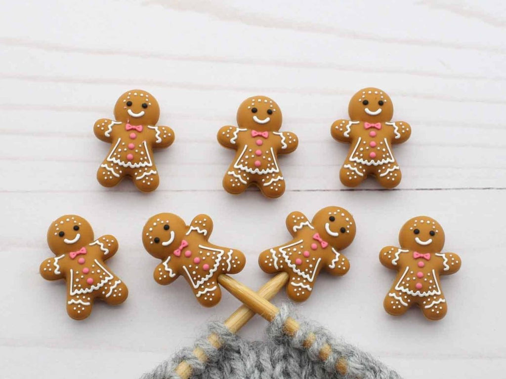 Gingerbread Girl | Stitch Stoppers by Fox & Pine Stitches at Wabi Sabi