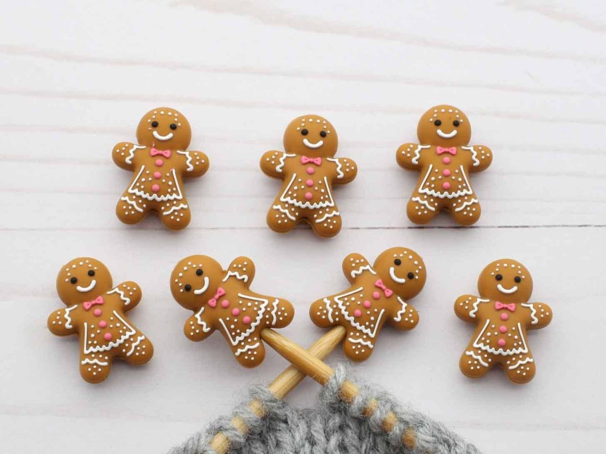 Gingerbread Girl | Stitch Stoppers by Fox & Pine Stitches at Wabi Sabi