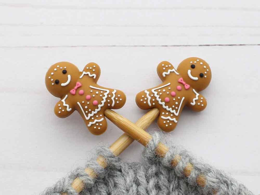 Gingerbread Girl | Stitch Stoppers by Fox & Pine Stitches at Wabi Sabi