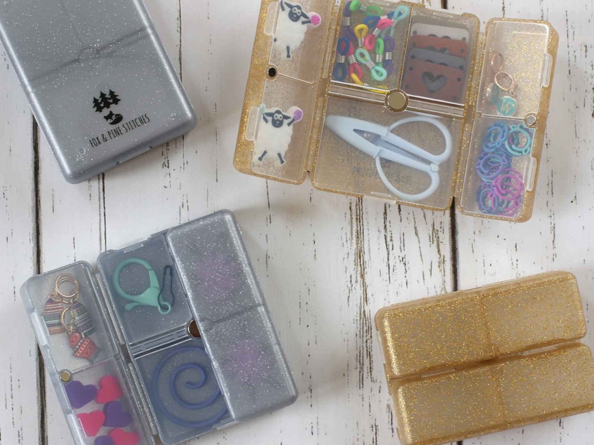 gold mini notion nooks by Fox & Pine Stitches at Wabi Sabi