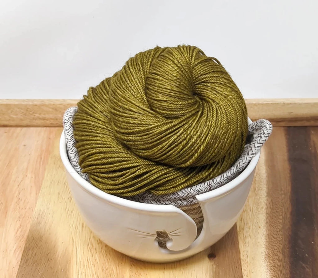 Gold Ochre silk yak DK by alley cat yarns at Wabi Sabi