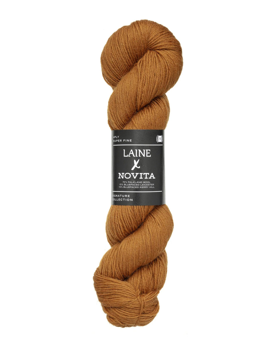 golden amber Laine x Novita 4ply by laine at Wabi Sabi