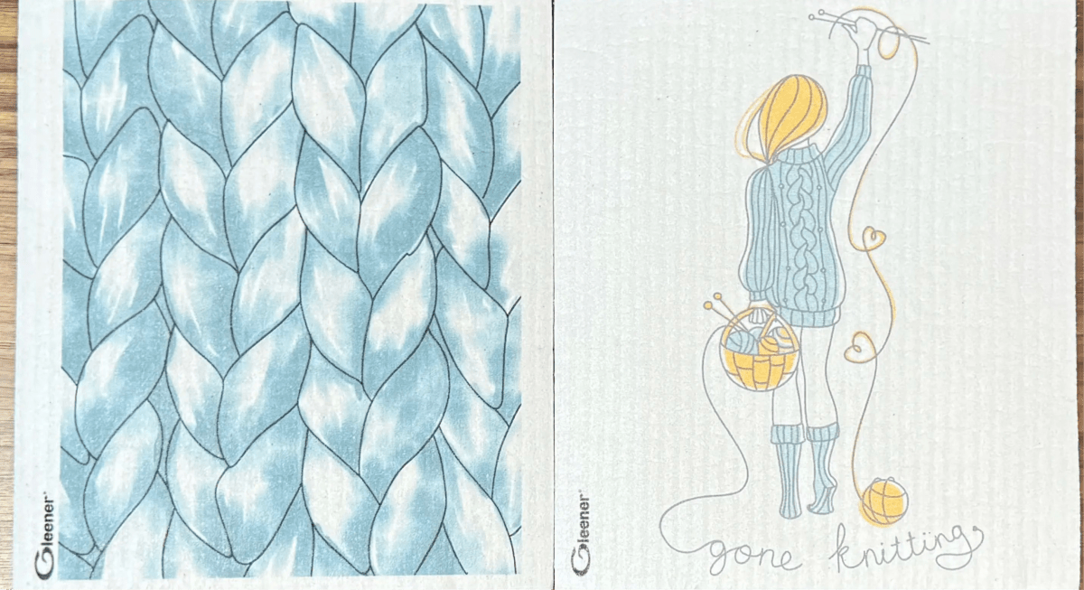 'gone knitting ' super eco cloths by Gleener | Wabi Sabi