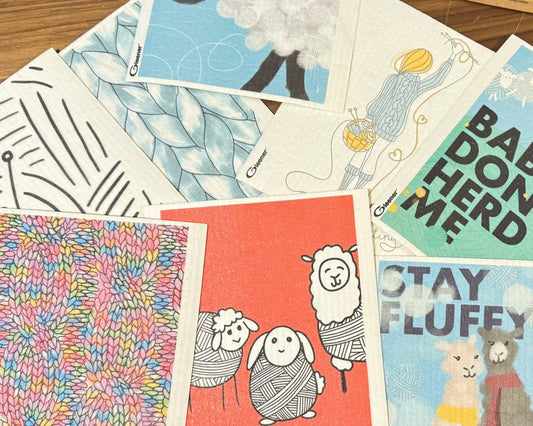 'gone knitting ' super eco cloths by Gleener | Wabi Sabi