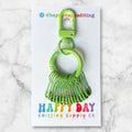 Green + Matte Stitch Marker Holder with 12 Bulb Pin Markers by happy day at Wabi Sabi