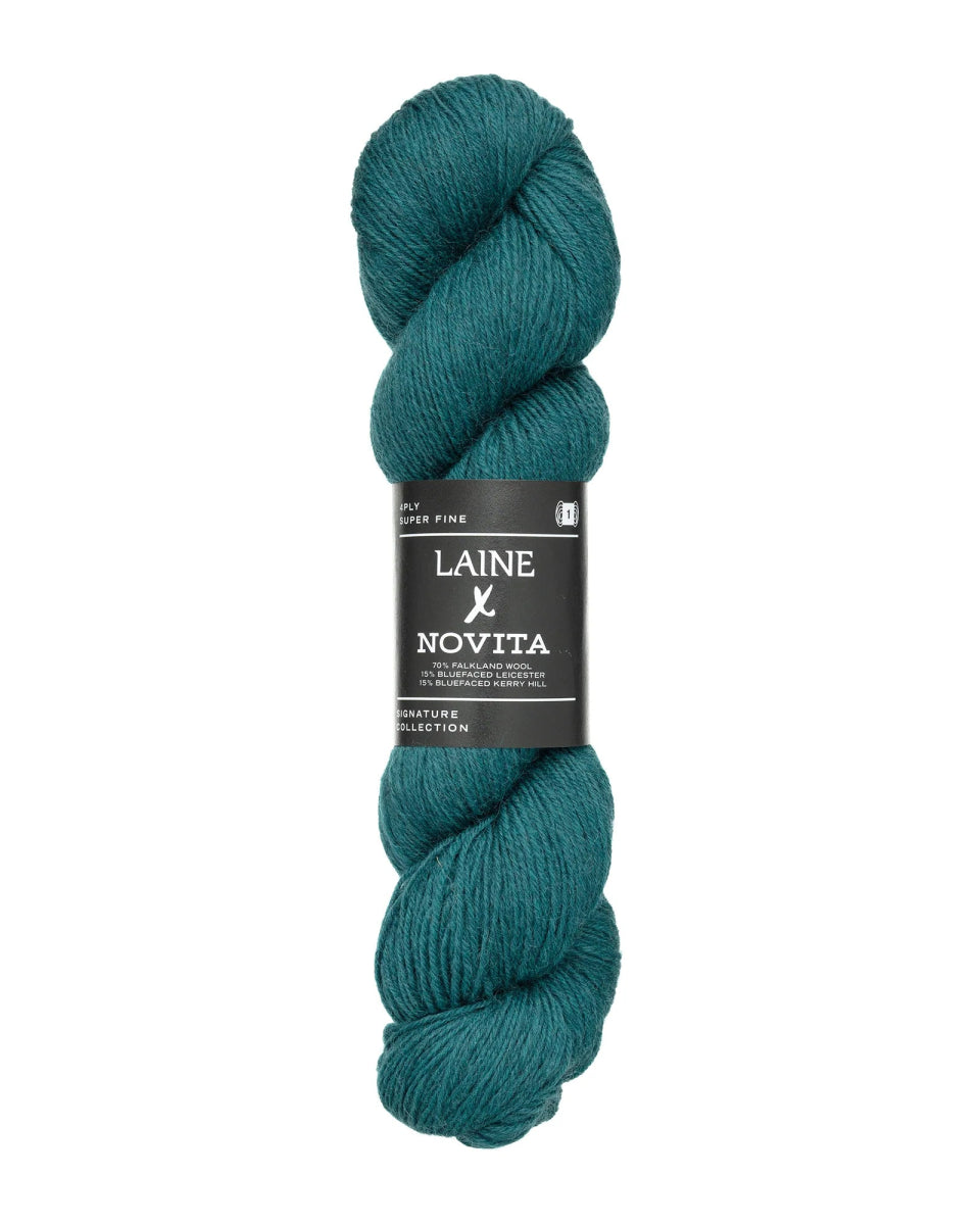 'heathered teal ' Laine x Novita 4ply by laine | Wabi Sabi