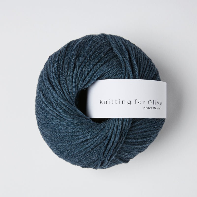 'deep petroleum blue ' heavy merino by knitting for olive | Wabi Sabi