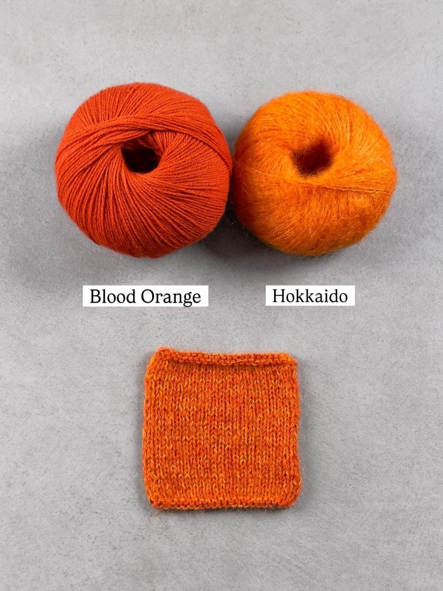 hokkaido blood orange by knitting for olive at Wabi Sabi