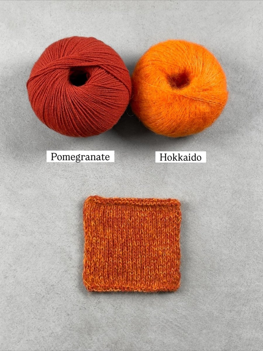hokkaido pomegranate pairings by knitting for olive at Wabi Sabi
