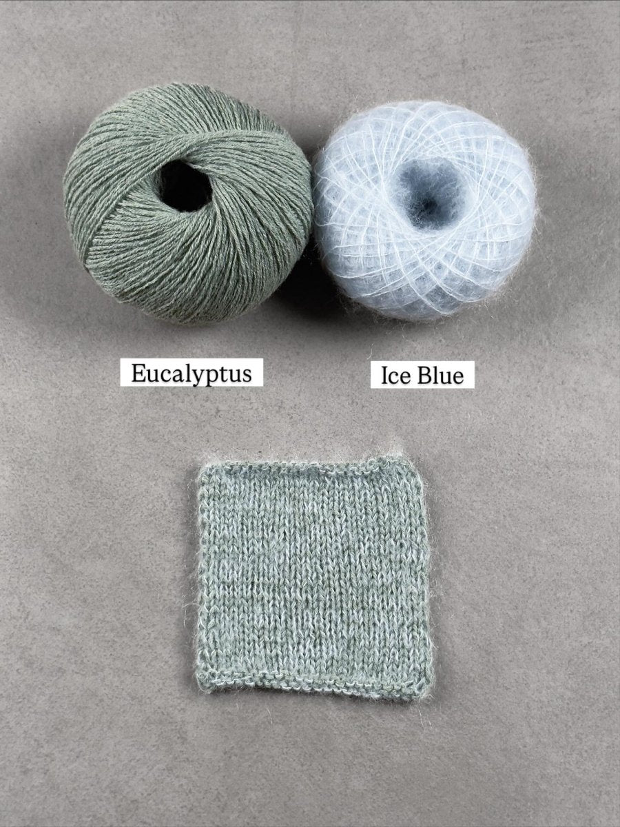 ice blue eucalyptus by knitting for olive at Wabi Sabi